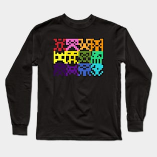 8bit Alien Attack! Long Sleeve T-Shirt